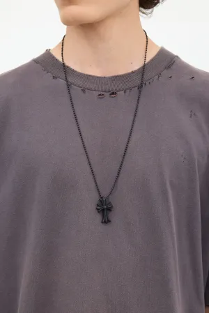 2019 Black Silicone Cross Necklace