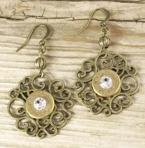 38 Special Dainty Bronze Flowery Earrings