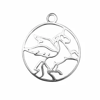 Alicorn Framed Charm - Silver | Gold (1 pc/M1397)