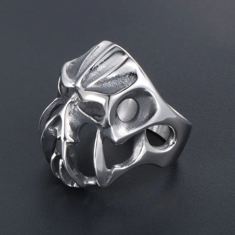 Alternative Personality Trend Monster Titanium Steel Ring for Men - Nightclub Rock Style