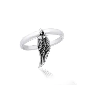 Angel Wing Silver Ring TRI840