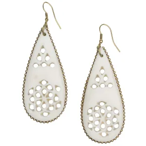 Anika Earrings Filagree Teardrop