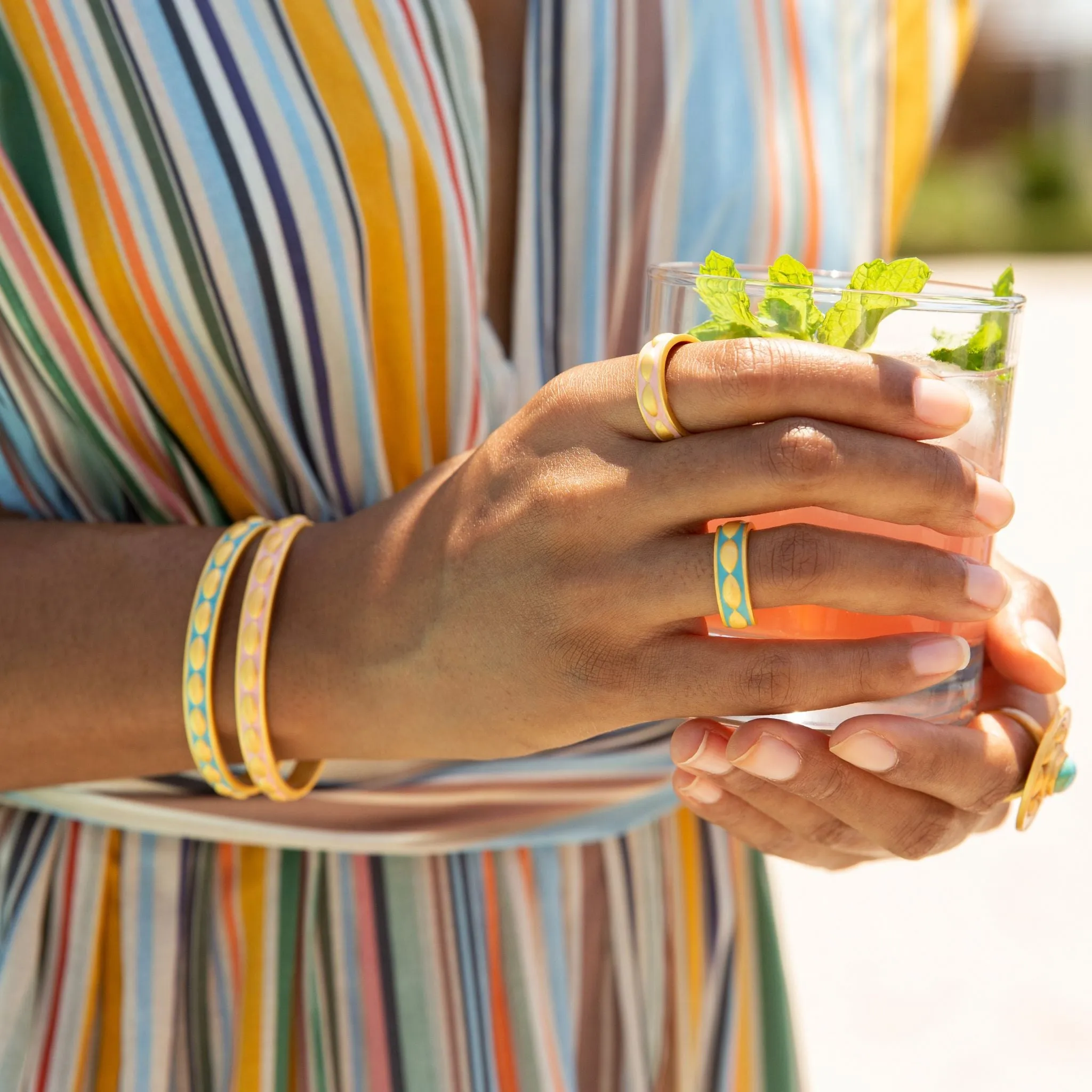 Coastal Turquoise Enamel Ring