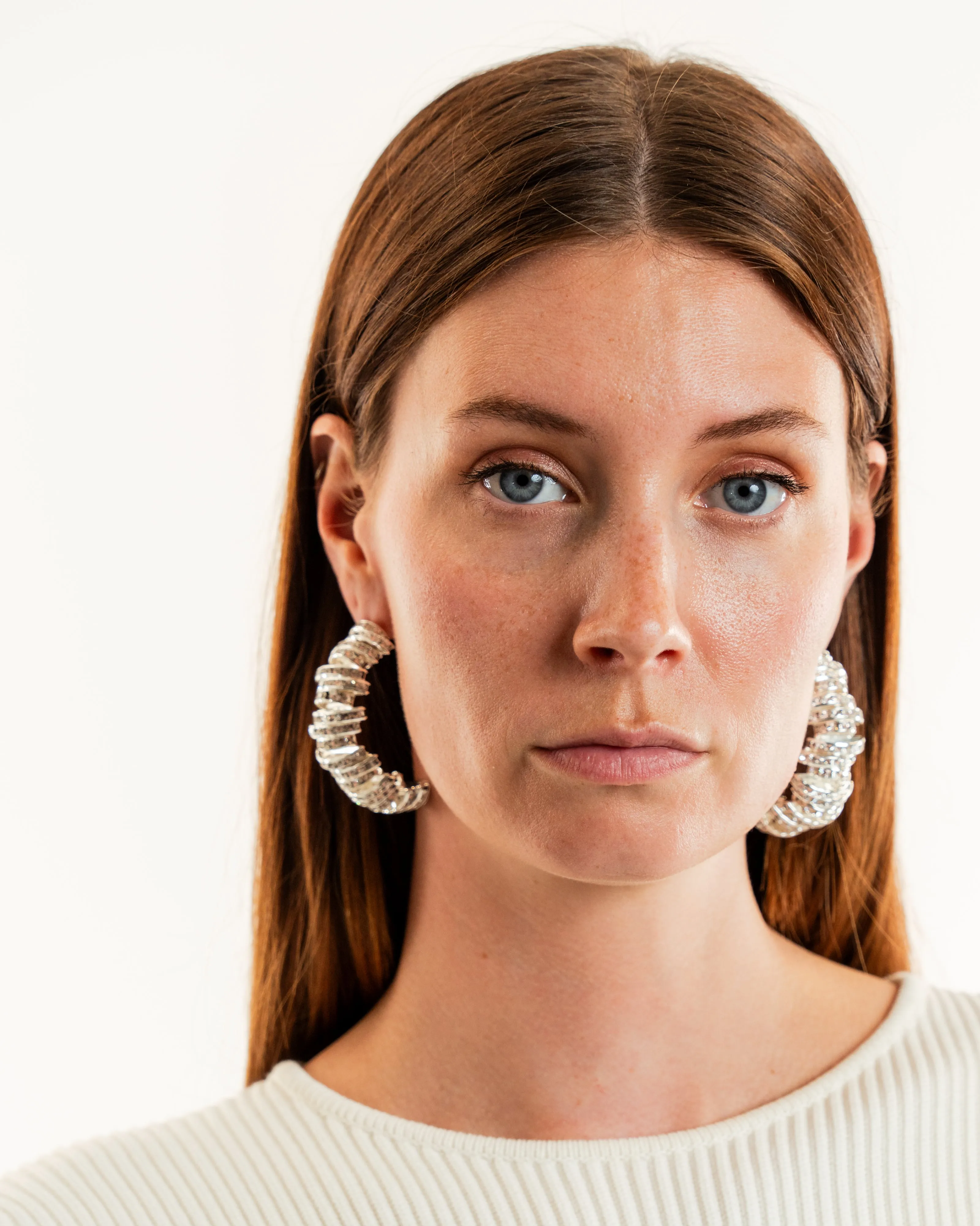 Crystal-Encrusted Earrings