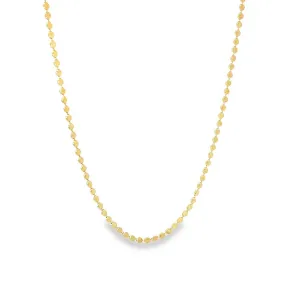 Daniella 2mm Flat Ball Disc Chain | Gold