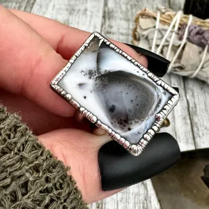 Dendritic Agate Ring Size 6.5 / Foxlark Collection