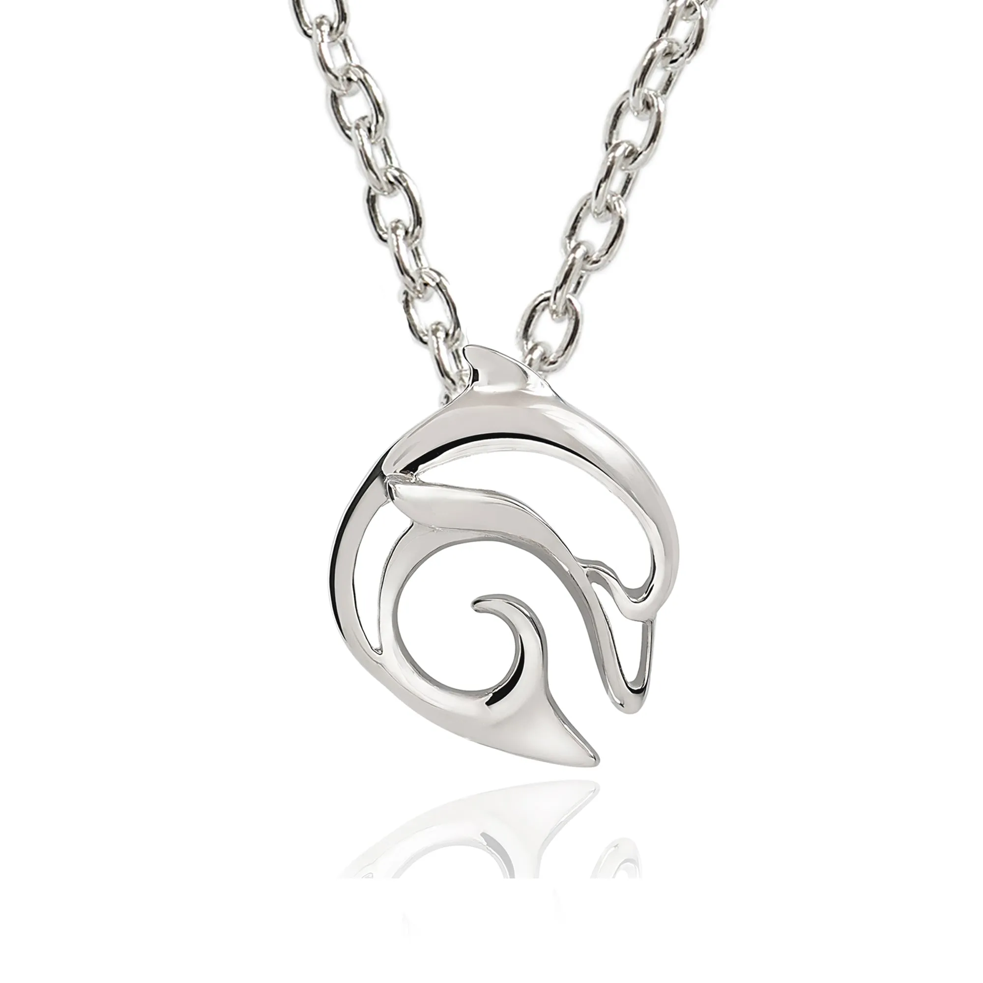 Dolphin Necklace Sterling Silver for Women- Dolphin Gifts for Women, Dolphin Jewelry, Miniature Dolphin Charms, Gifts for Dolphin Lovers