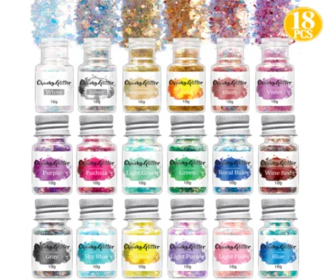 Fairy Chunky Glitter 18 Piece Set - MOQ 12 pcs