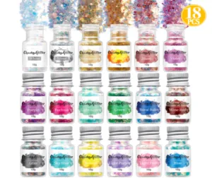 Fairy Chunky Glitter 18 Piece Set - MOQ 50 pcs