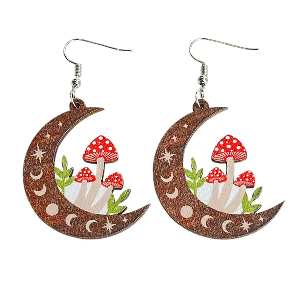 Fairycore Aesthetic Mushroom Earrings