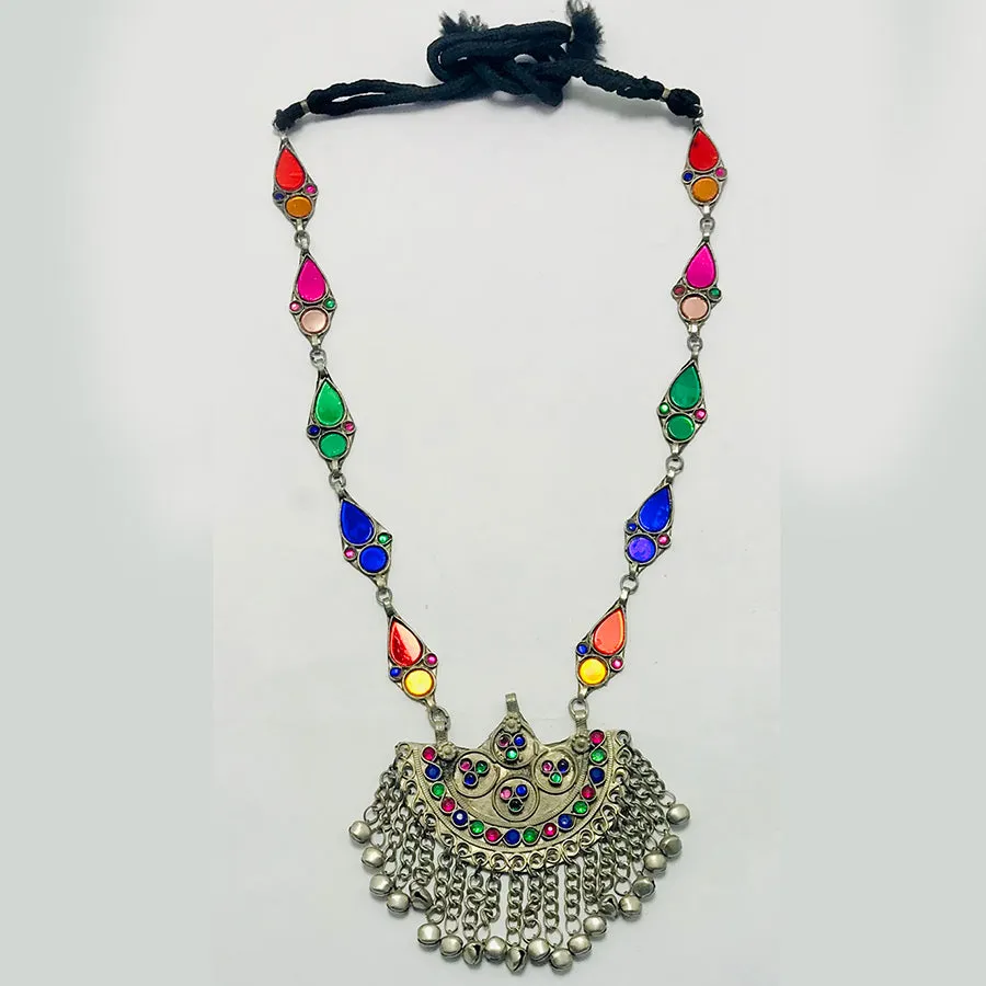 Handmade Colorful Boho Statement Necklace