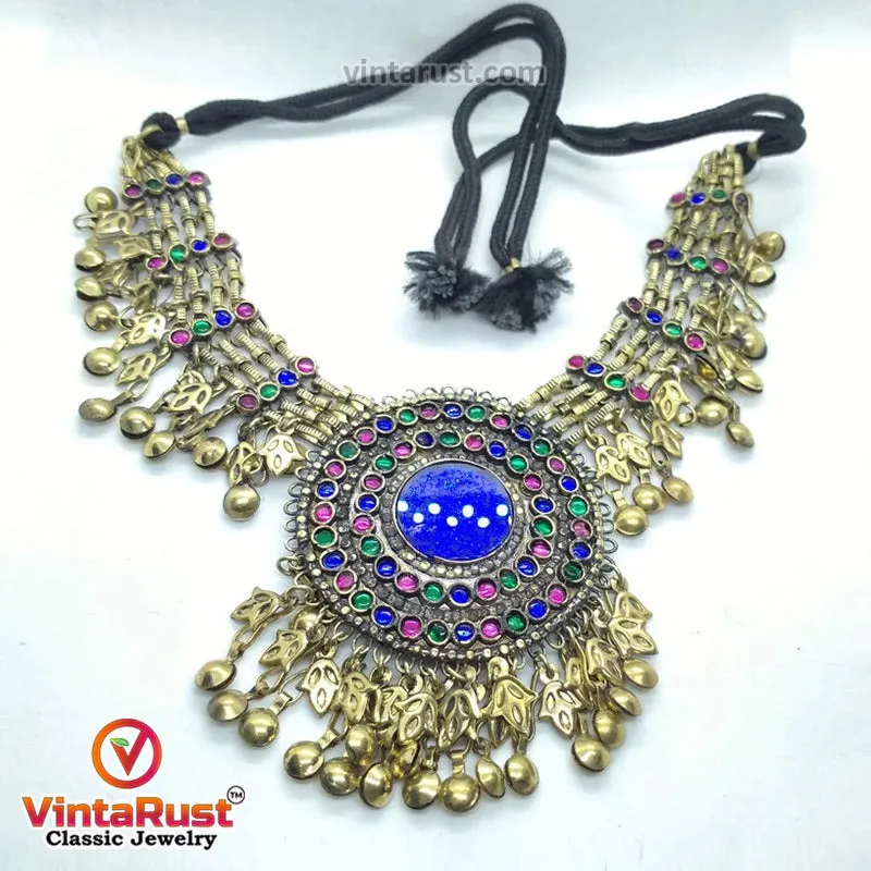 Handmade Tribal Heavily Embellished Necklace