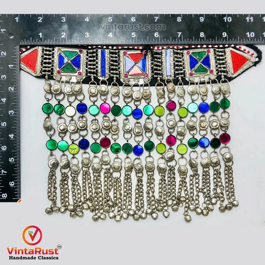 Handmade Tribal Jewelry Set Headpiece, Necklace and Earrings