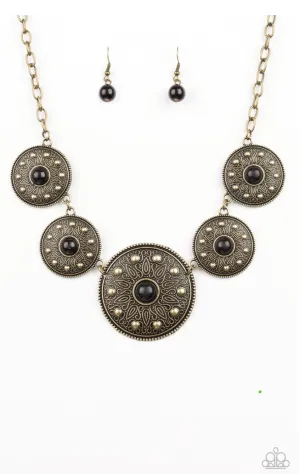 Hey, SOL Sister Black Necklace - Paparazzi Accessories