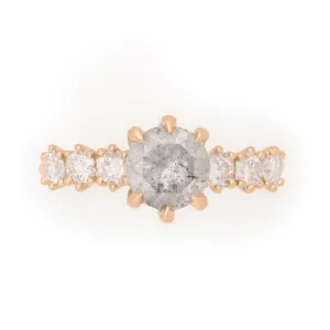 Isobel Ring, 1.52 Ct Salt & Pepper Diamond