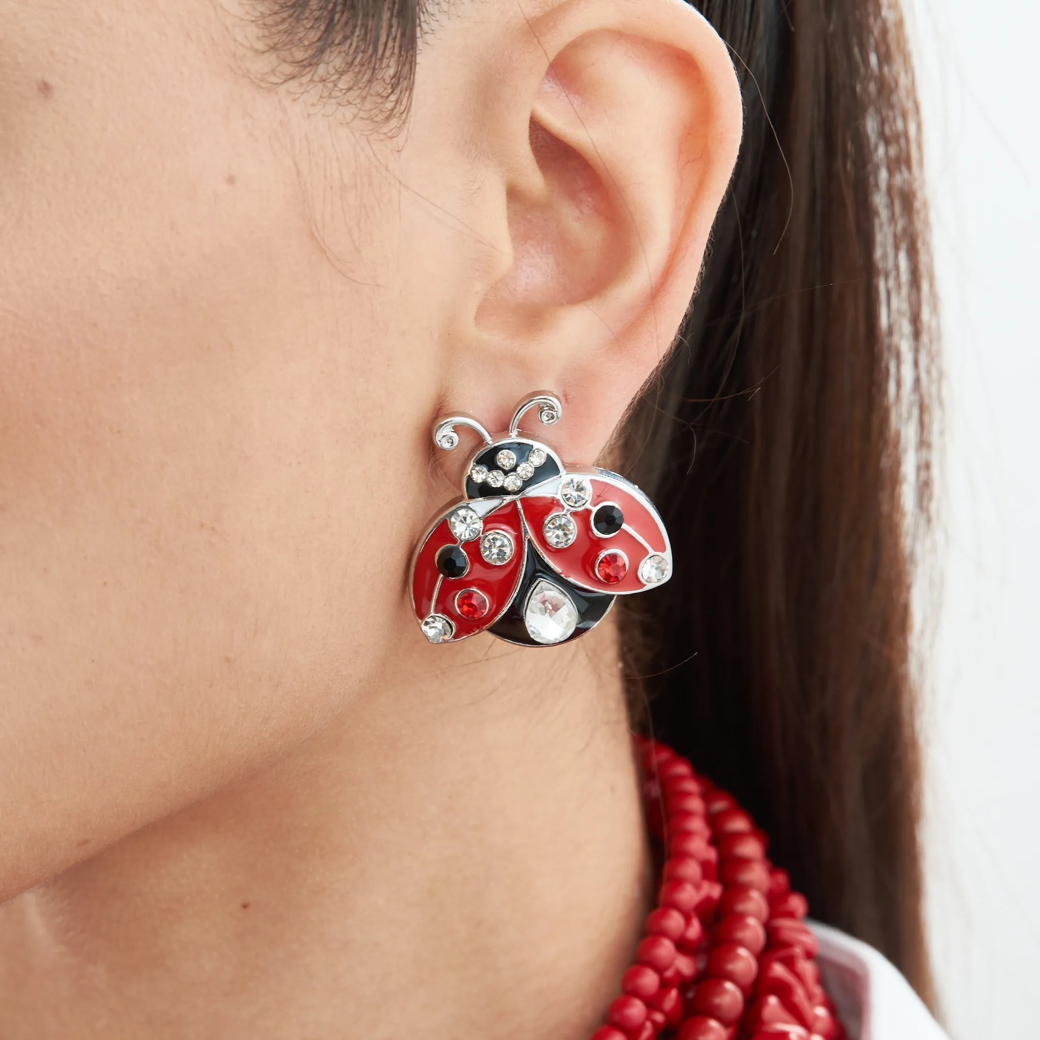 Lola Earrings - Ladybug