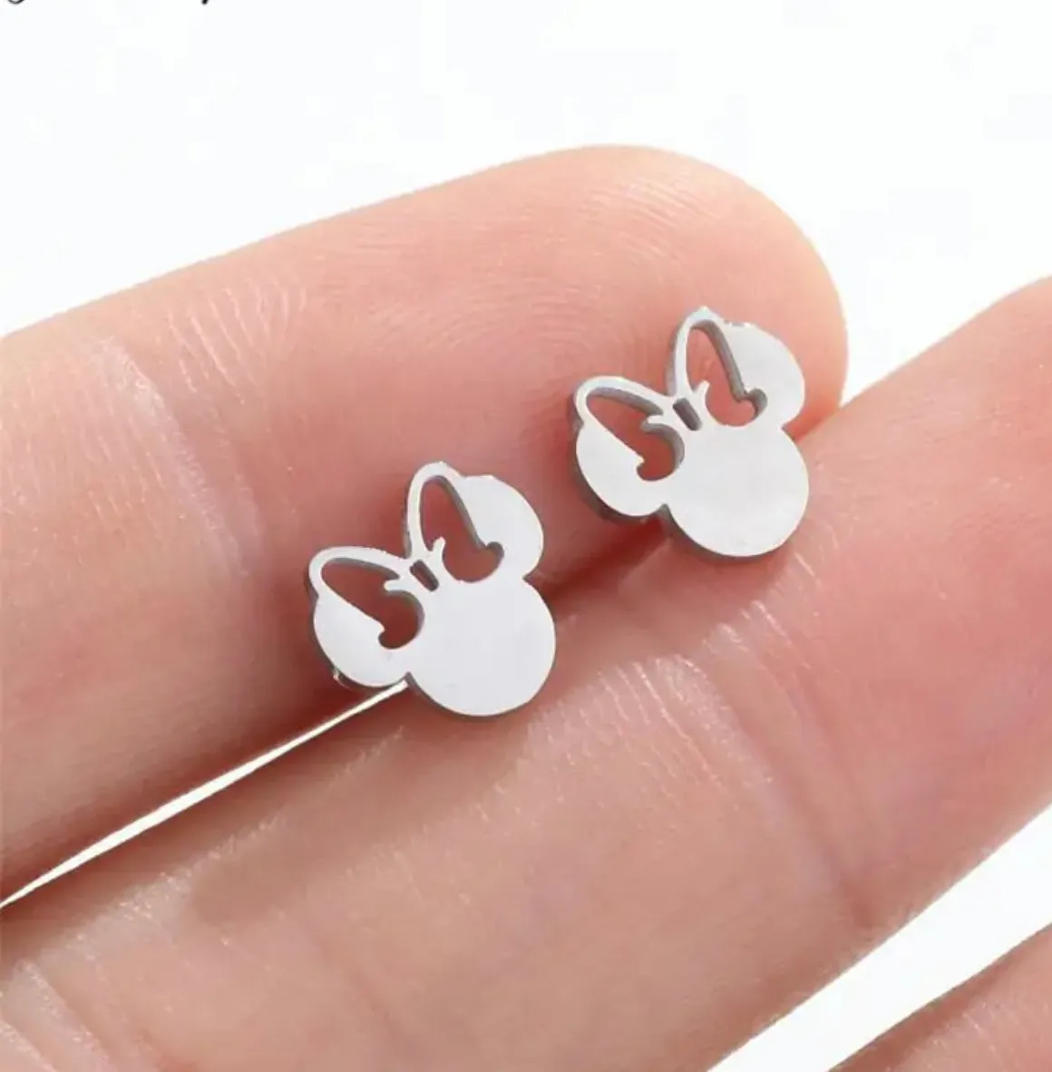 Magic Inspired Mouse and Castle Stainless Steel Post Earrings