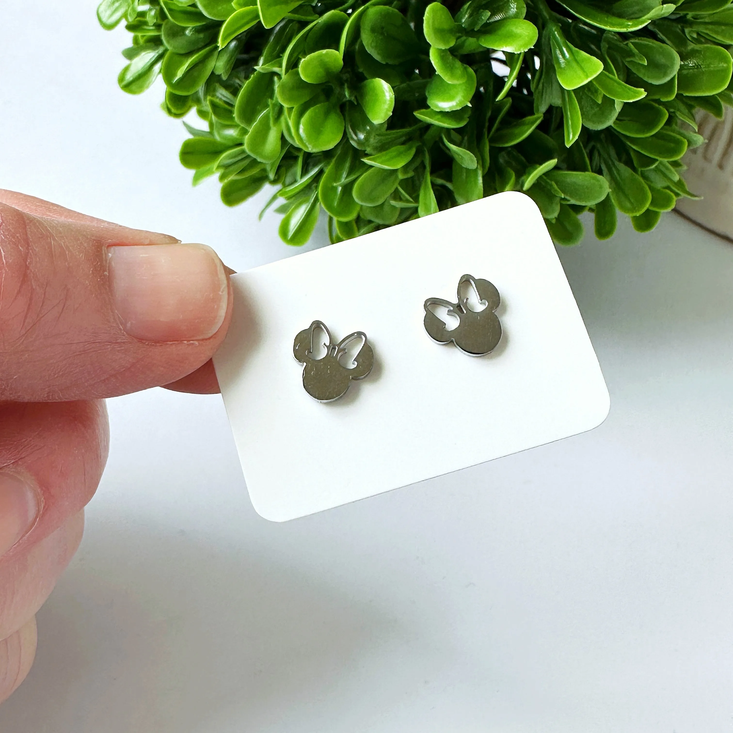 Magic Inspired Mouse and Castle Stainless Steel Post Earrings