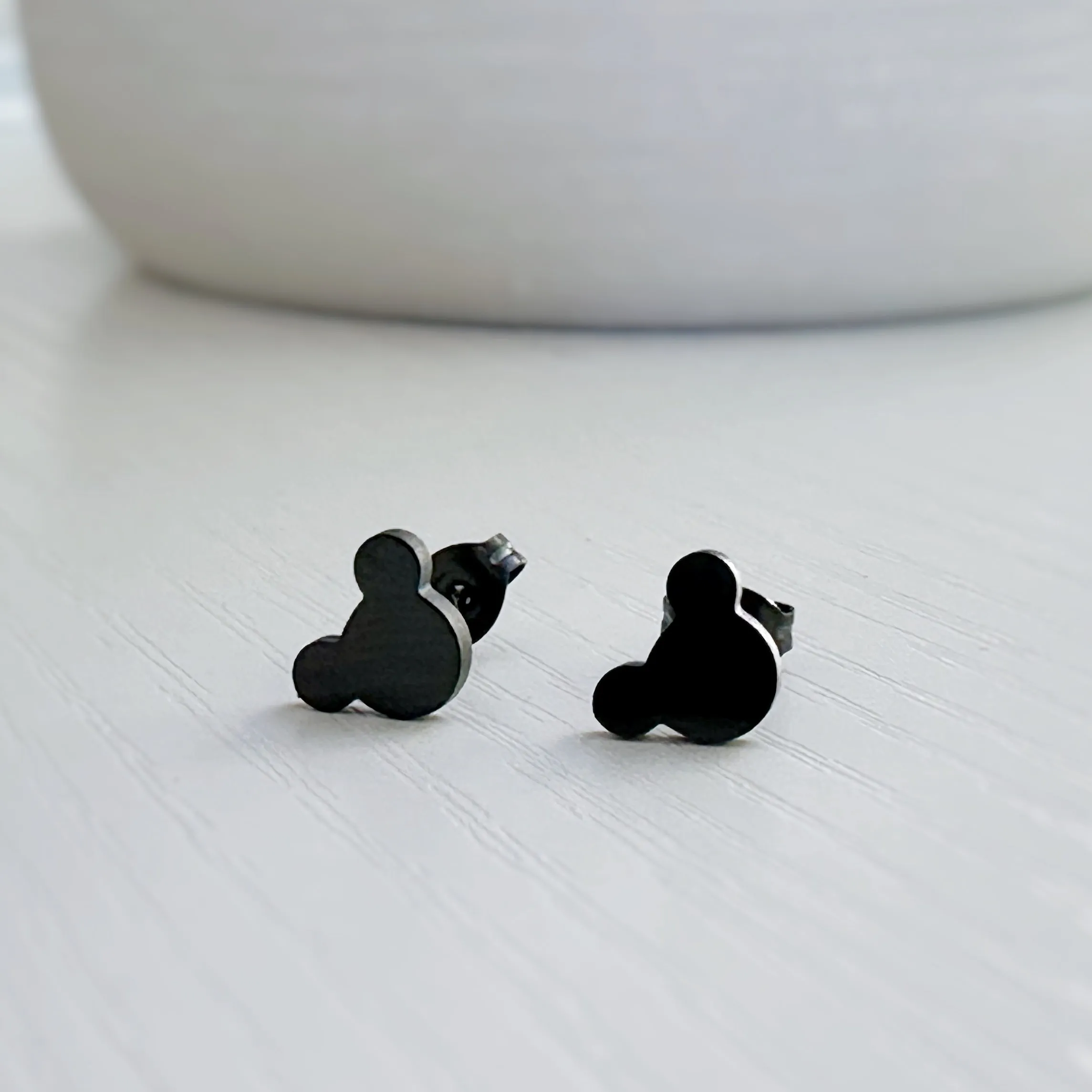 Magic Inspired Mouse and Castle Stainless Steel Post Earrings