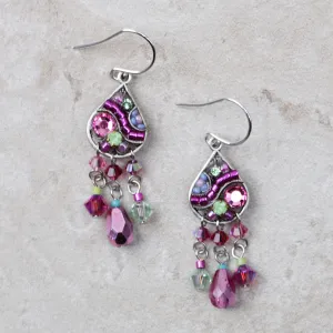 Mosaic Rose Earrings