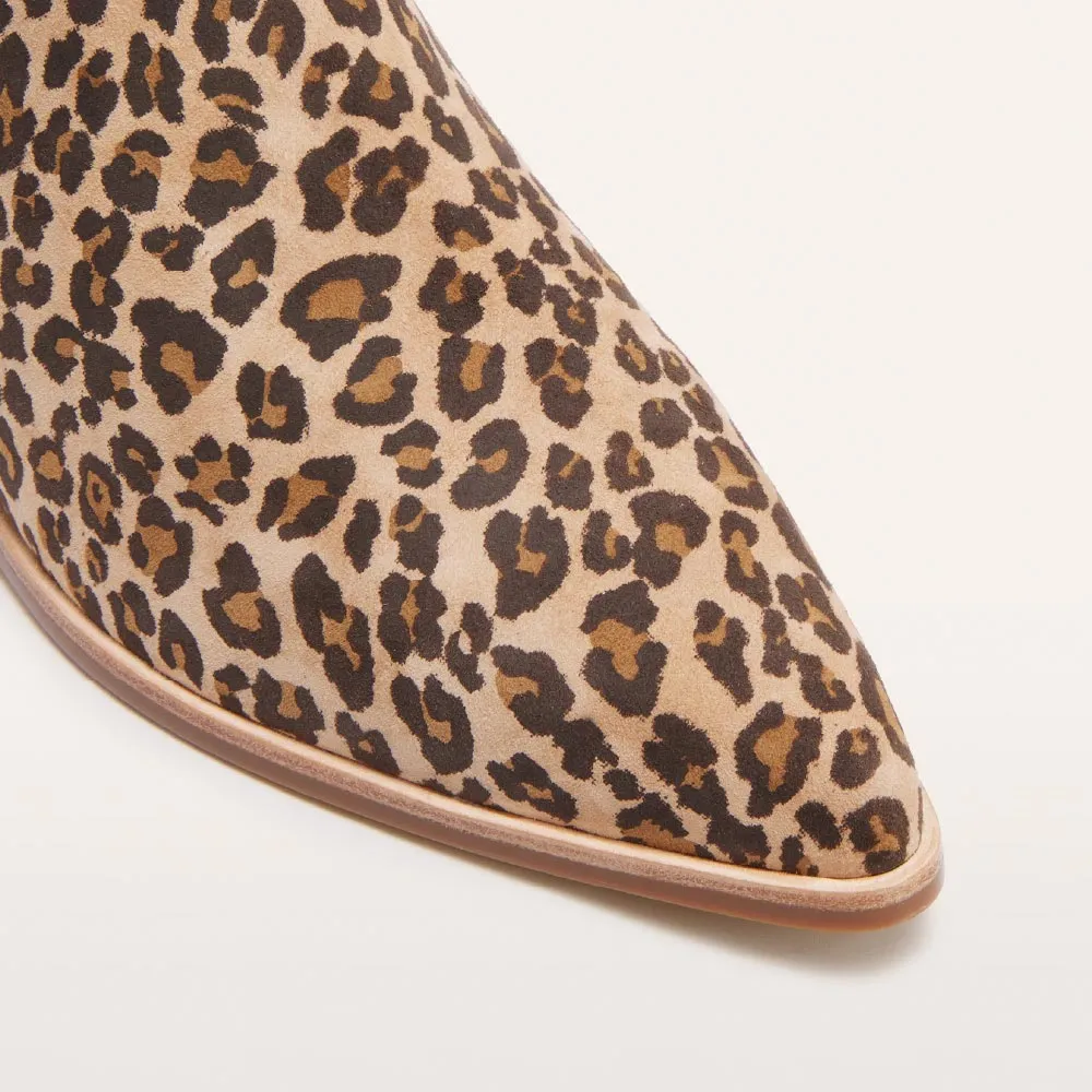 Nina Camel Leopard Print