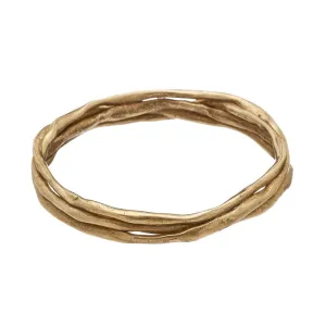 Pesci Che Volano Gomitollo Bronze Bangle