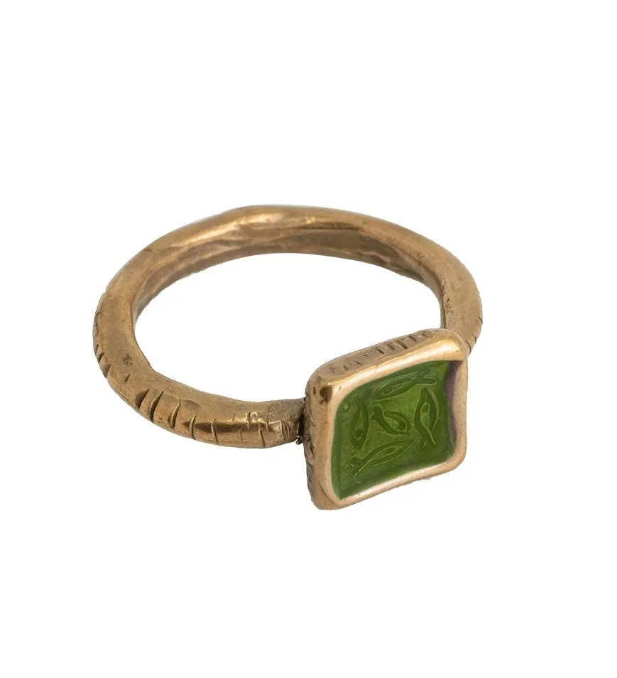 Pesci Che Volano Laghetto Bronze Ring