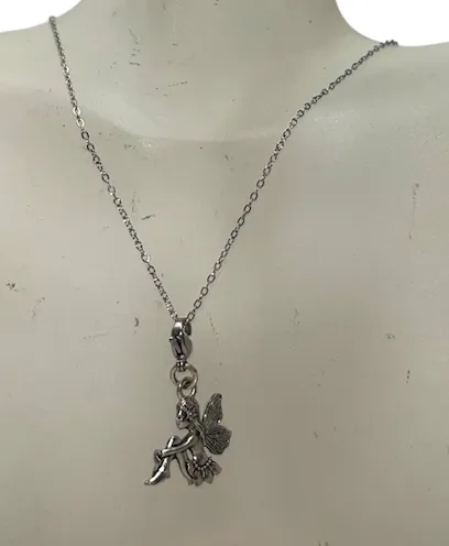 Pewter Fairy Necklace and Earring Set: A Whimsical and Magical Gift for the Fairy Lover in Your Life