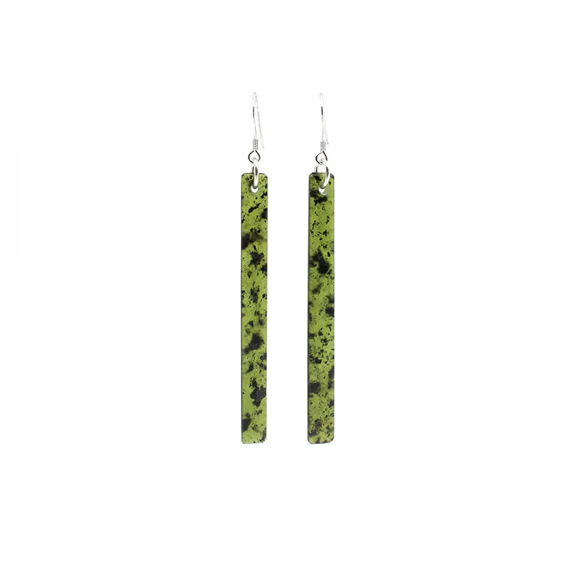 Pounamu Long Earrings | by Alex Sands