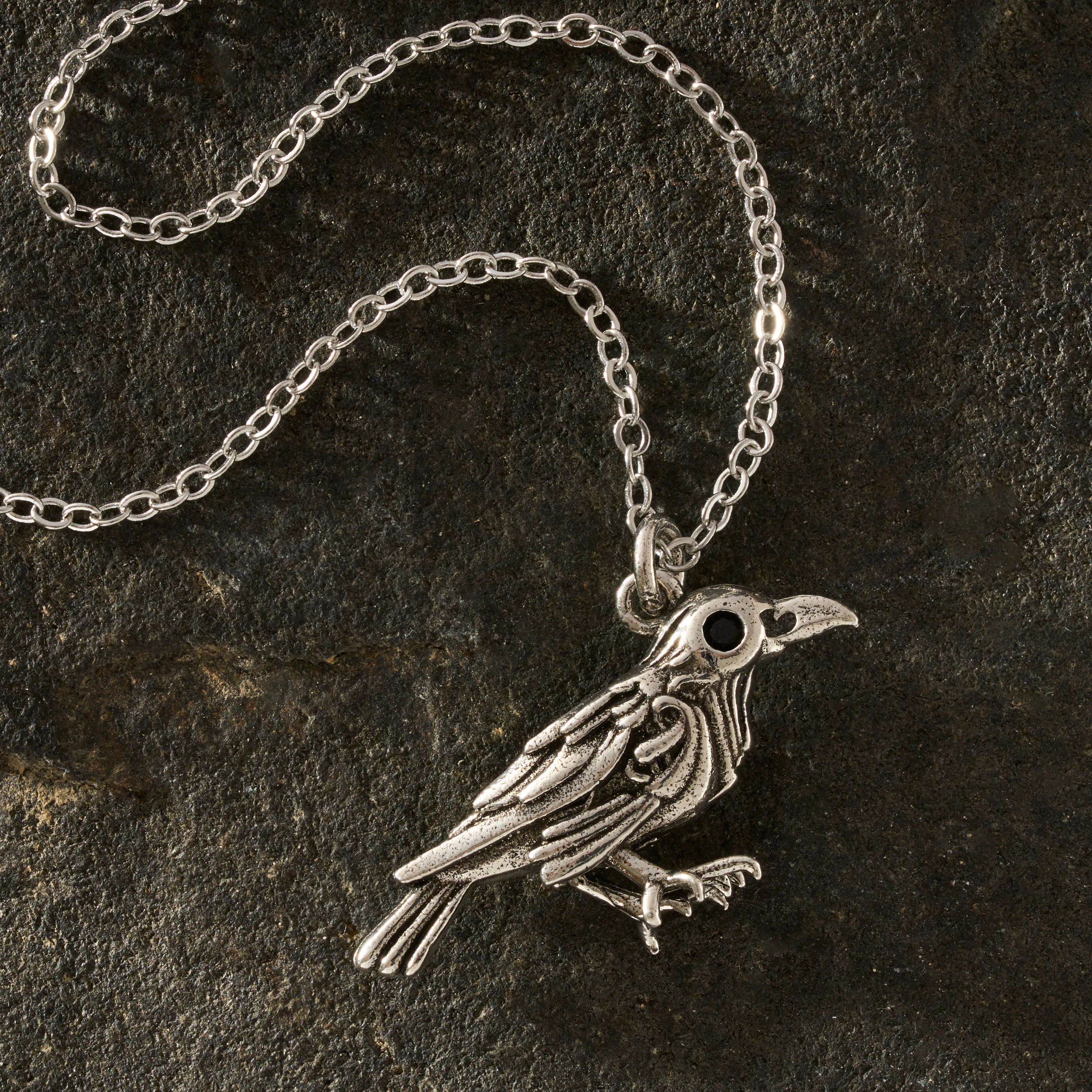 "Nevermore" Raven Necklace