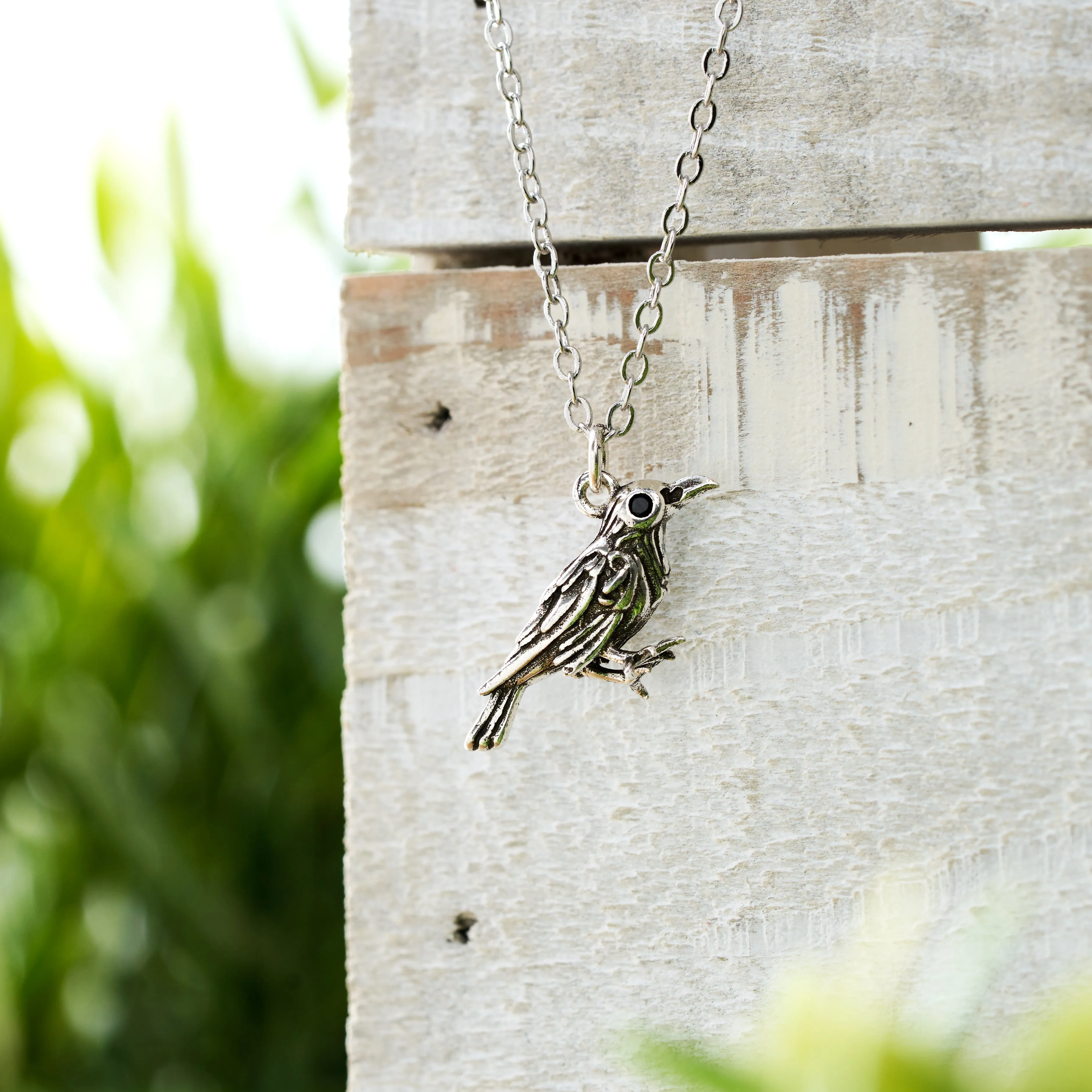 "Nevermore" Raven Necklace