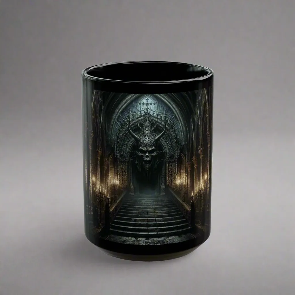 Serpent's Lair Dark Coffee Cup – Embrace the Allure of Mystery with Every Sip