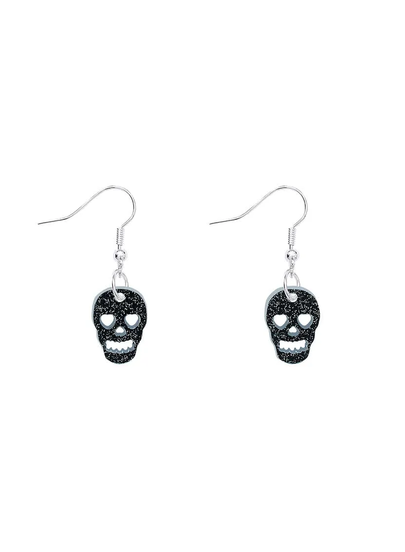 Skull Charm Earrings