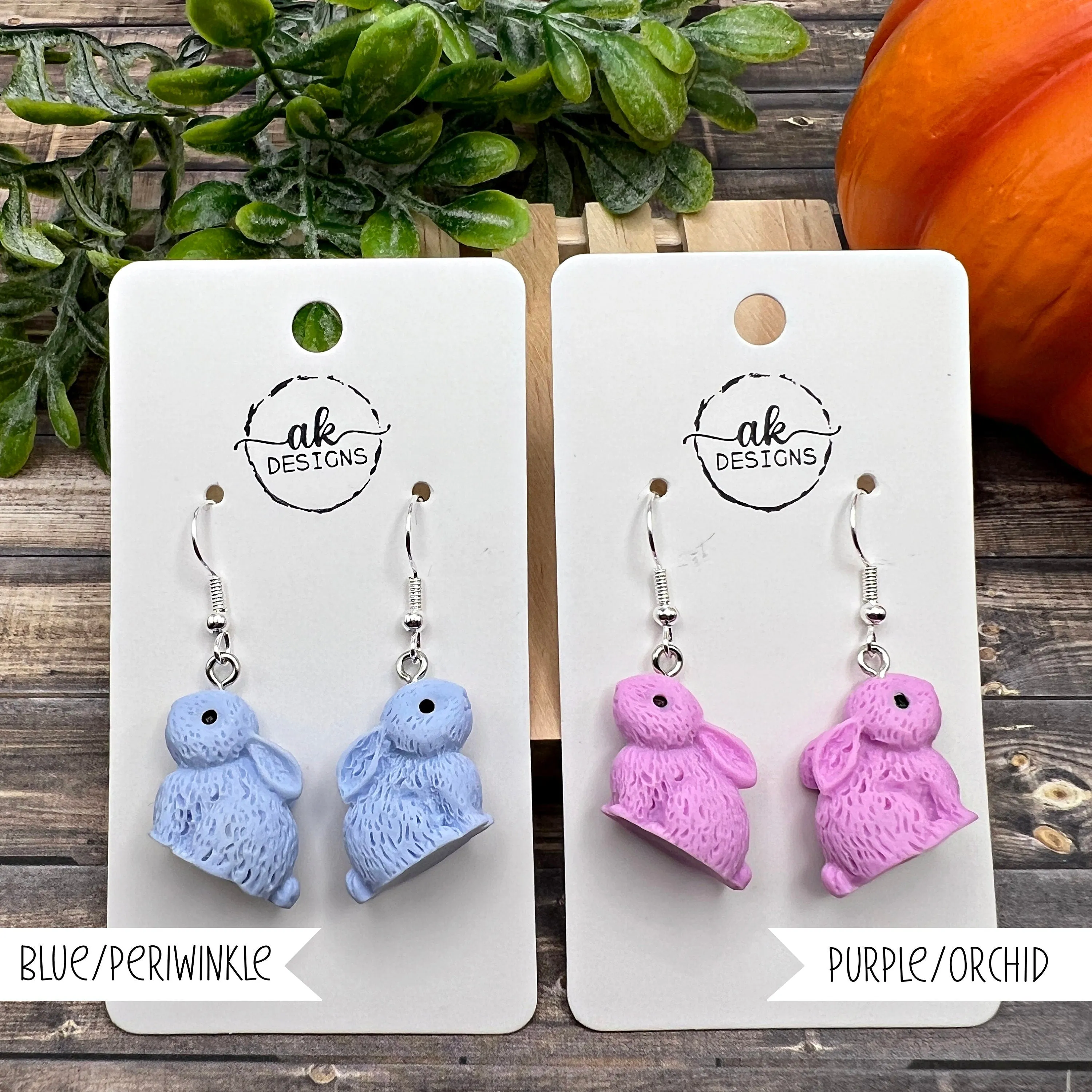 Spring Bunny Rabbit Animal Earrings - Clearance