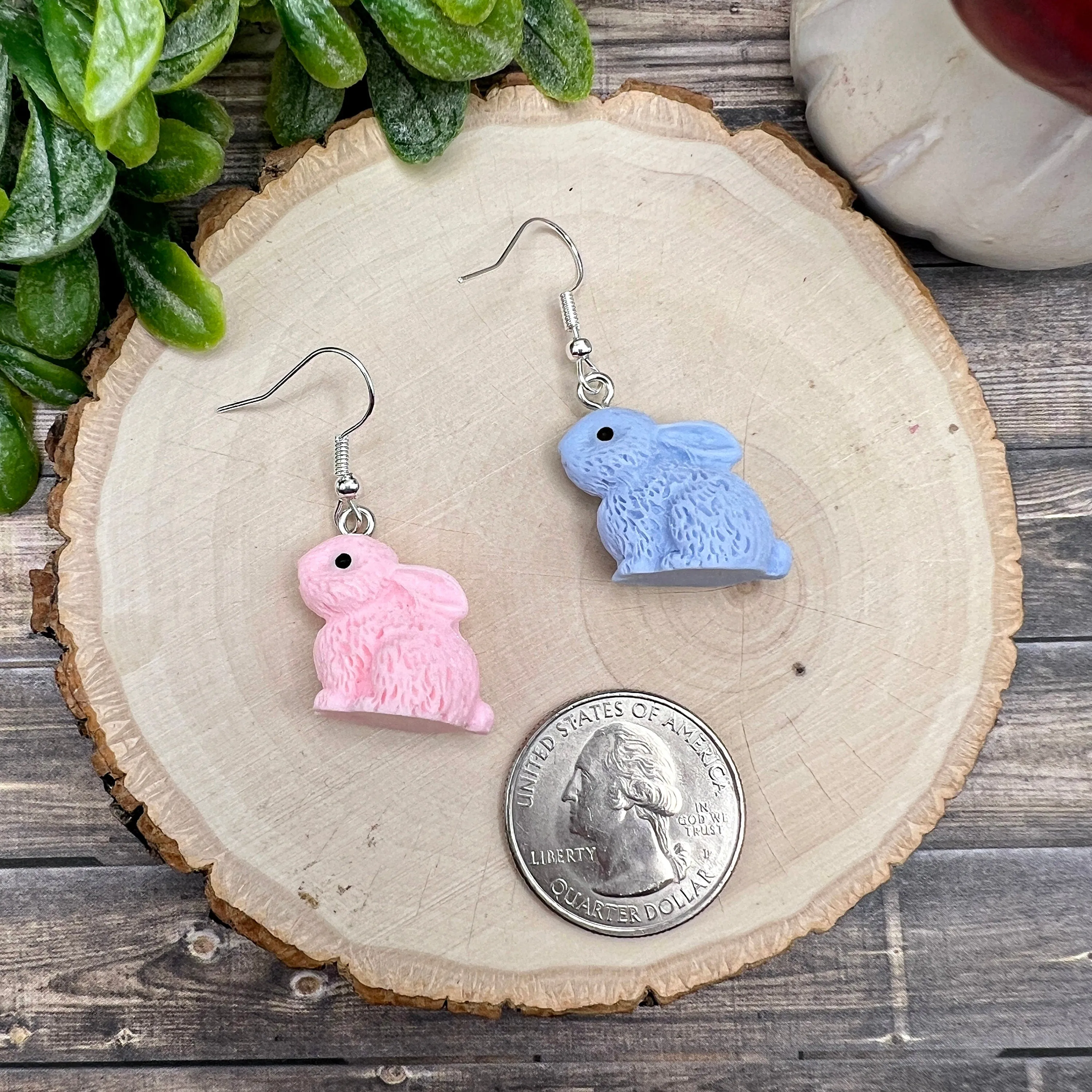 Spring Bunny Rabbit Animal Earrings - Clearance