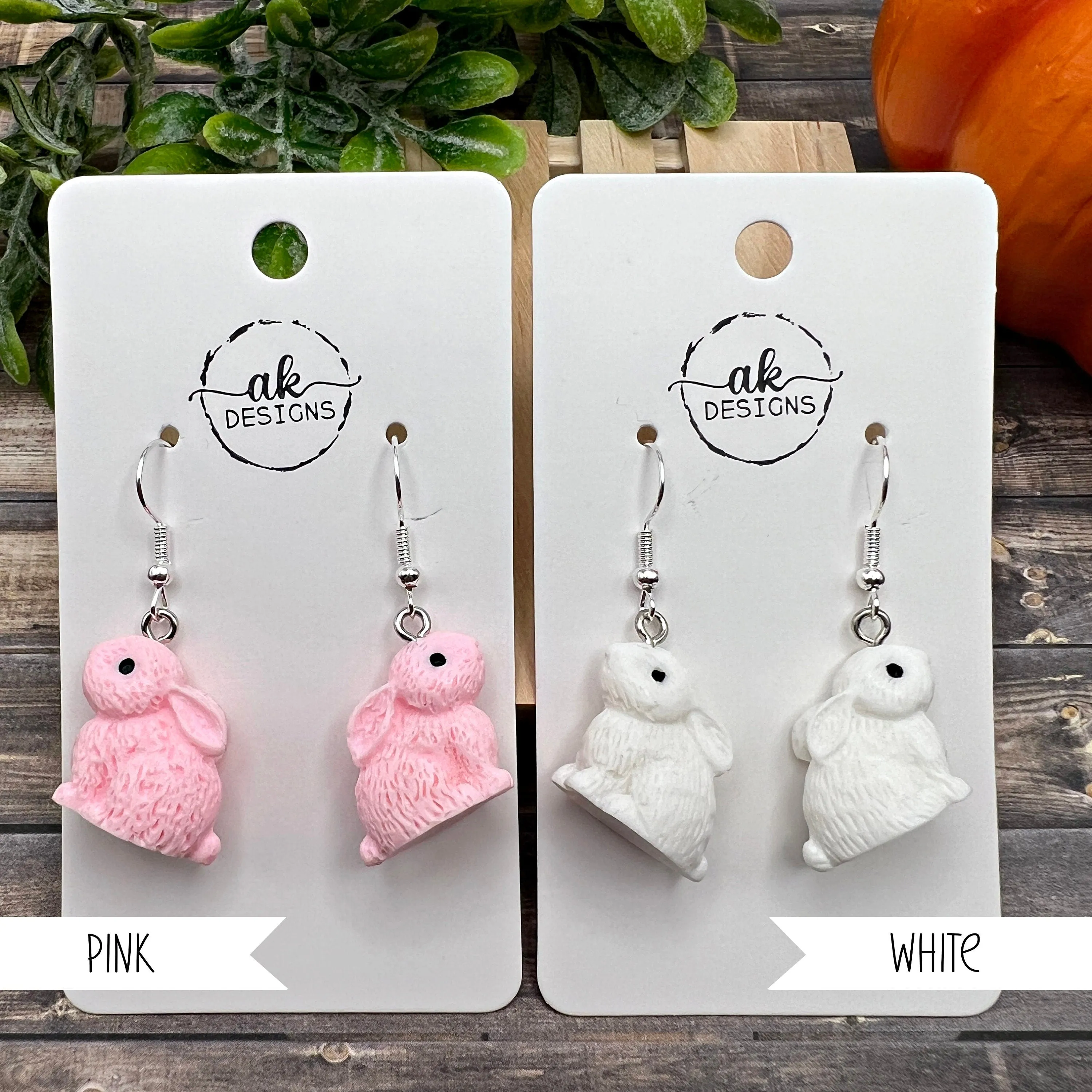 Spring Bunny Rabbit Animal Earrings - Clearance