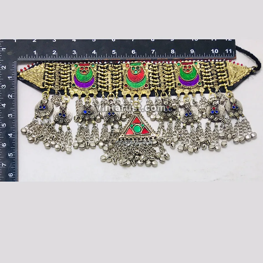 Statement Multicolor Kuchi Choker Necklace