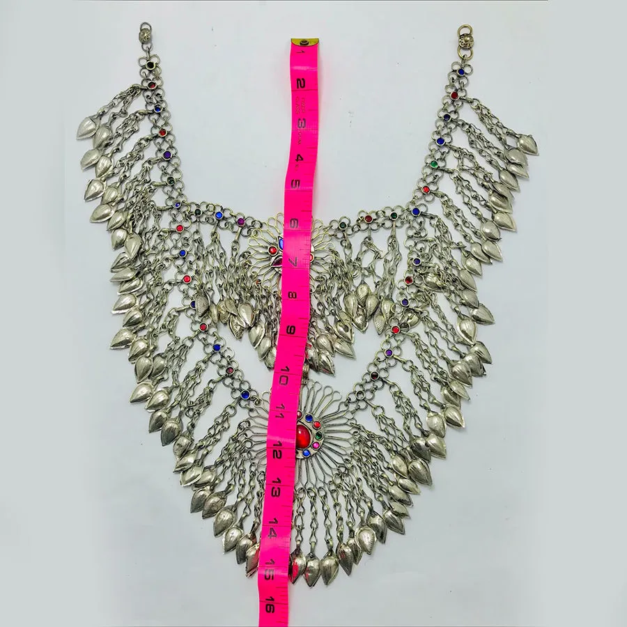 Vintage Tribal Oversized Bib Necklace